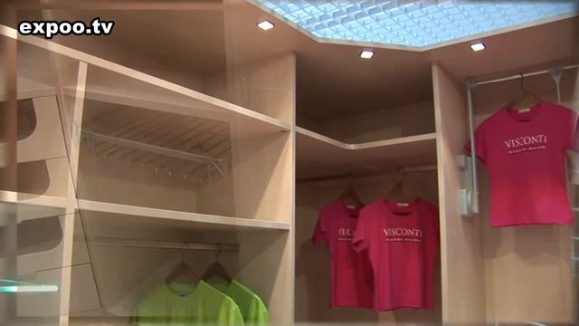 Стенд на Экспострой - Модные шкафы Visconti смотреть онлайн