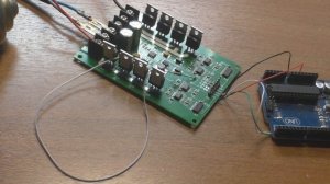 Arduino UNO + Драйвер двух двигателей с ШИМ H-Bridge DC mosfet IRF3205 3-36V 10A  #Arduino