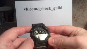 Настройка Casio G-shock GD-120CM-5E [3427]