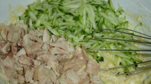 Запеканка кабачково-творожная с курятиной