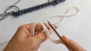 Бывает и ажурным! Крестообразный наборный край спицами - Пример узора спицами