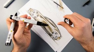 How to use MARKERS for CAR DESIGN SKETCHING!!! Car Designer Explains.