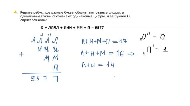 Разбор олимпиады XI Систематики ( 2 тур) - 4 класс