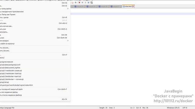 Основы Docker: добавление своих файлов в NGINX (2023) смотреть онлайн