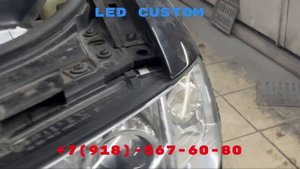 Установили BI LED линзы на Audi A6 C5