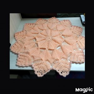 Салфетка Алисия в 3Dкрючком