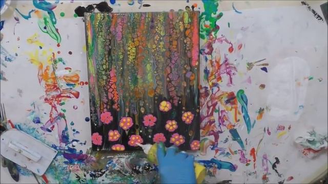 (184) Evening Blooms Acrylic Swiping & Putting Flowers in w/ Squeeze Bottles w/ Sandra Lett 90918 смотреть онлайн