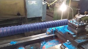 Гуммирование валов. Токарная обработка, шлифовка вала.