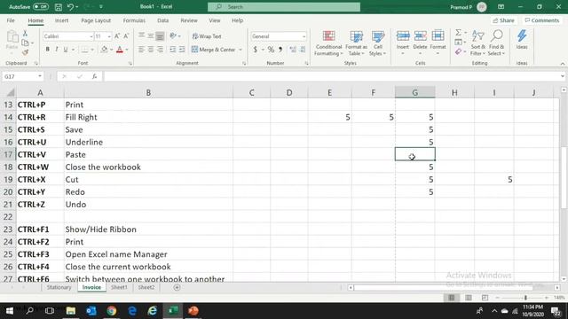 Excel Shortcuts | Excel basics for Beginners | Complete Tutorial | Kaliyona | In Kannada