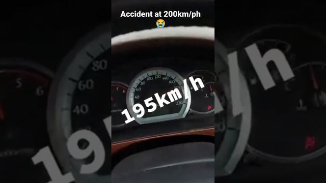 Car accident 200 km/h speed ???