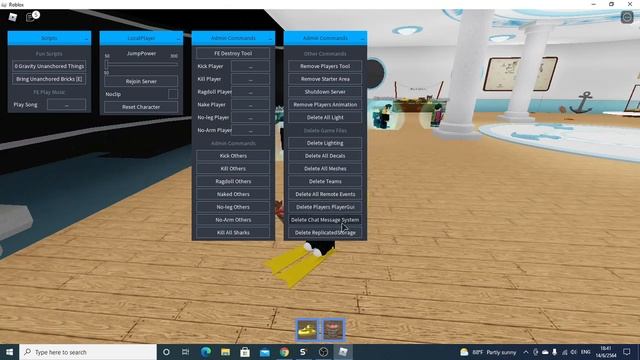 SharkBite Fe gui (Read Description) FE Delete Tool Kick Players Ragdoll Players Shutdown смотреть онлайн