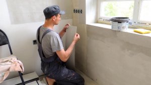 Откосы и подоконник из плитки пвх.  Фрезеровка плитки пвх