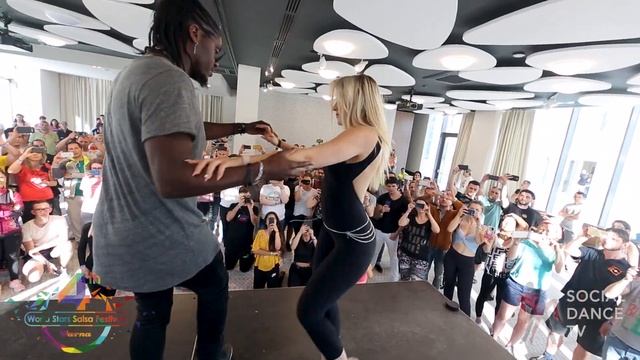 Enah Lebon y Carolina Kizomba workhsop World Stars Salsa Festival 2018 смотреть онлайн
