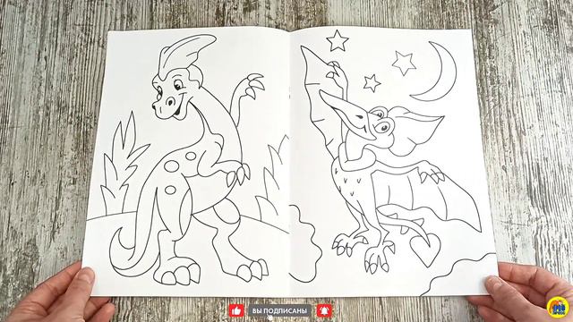 РАЗУКРАШКА-РАСКРАСКА. ДИНОЗАВРЫ смотреть онлайн