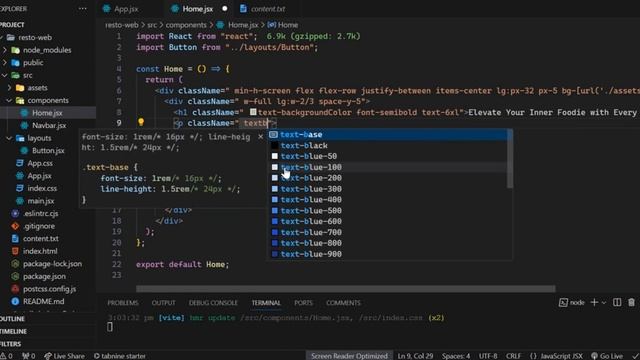 Create Responsive Restaurant Website Using React JS And Tailwind CSS #webdesign #webdevelopment