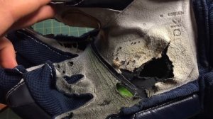 Латка хоккейной краги. Ремонт, восстановление, замена ладони перчатки. Twelve to eleven