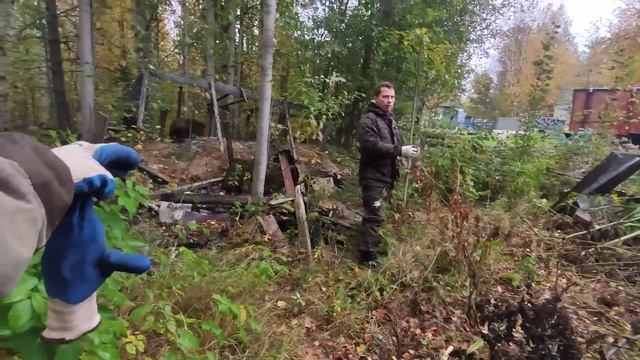 Планы поменялись/строим баню в другом месте с нуля/привезли сваи. смотреть онлайн