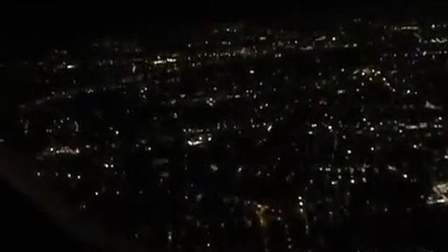 Аэропорт Стамбула/Взлет Самолета/Ночной Стамбул Сверху