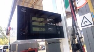 Метановое гбо на Рено Логан. Первая заправка метаном.