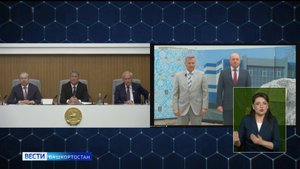 Глава Башкирии дал старт строительству бассейна в Октябрьском: сюжет "Вестей"