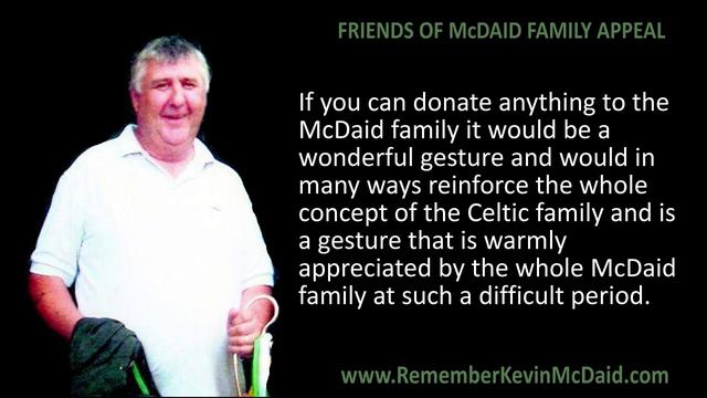Remember Kevin McDaid Celtic Supporters Appeal смотреть онлайн