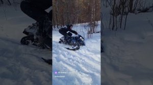 RM Vector 551 и Polaris Widetrak 500 LX #снегоход #русскаямеханика #rmvector551 #балаган #природа