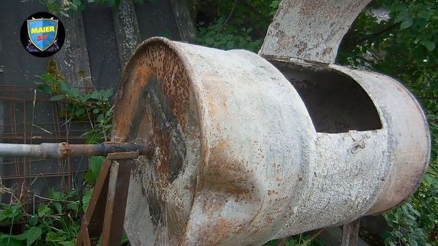 ? Обзор Бетономешалки из бочки Своими руками ✔️ КАК ЗАМЕСИТЬ БЕТОН DIY Concrete Mixer