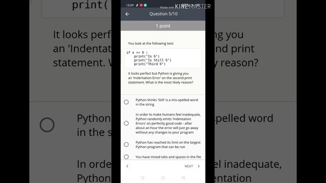 Programming for everybody getting started with python week-5 |Coursera |quiz solution
