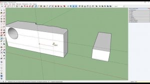 Урок 07 Вырезание отверстий на "кривых" поверхностях в SketchUp