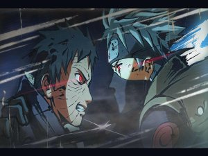 Kakashi vs Obito 「ＡＭＶ」  Black and BlueКакаши против Обито