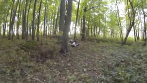 Питбайкер Borodero Canadian Forester любит деревья всей душой! (Pitbike Epic Fail)