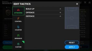 Aggresive Play! How to Edit the Attacking Tactics in the Manager Mode EA SPORTS FC Mobile 24?