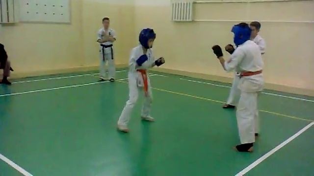 Спаринг Шинкиокушинкай каратэ.Максим Вахатов.20 ноября 2014г.