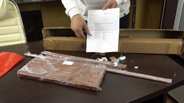 Распаковка деревянных или бамбуковых горизонтальных жалюзи от интернет магазина ЖАЛЮЗНИК