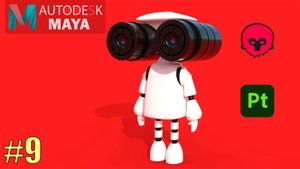 3d моделирование робота, 3d моделирование в Maya, 3d моделирование обучение, уроки 3d. #9