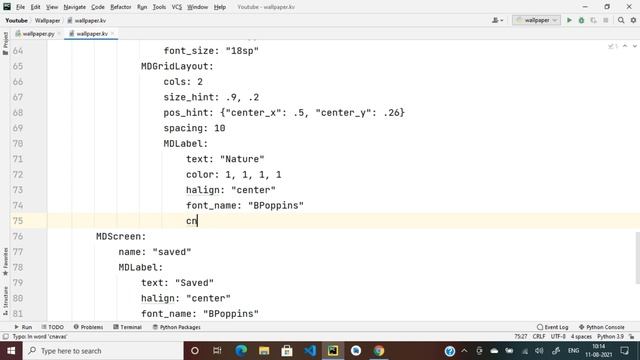 [Part-1] How To Create A WallPaper App Using KivyMD | WallPaper App смотреть онлайн