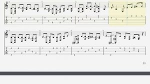 The Winner Takes It All - Fingerstyle Guitar TAB