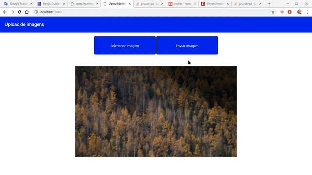 Upload images using Typescript and NodeJS