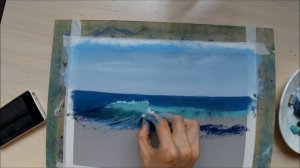 Море пастелью