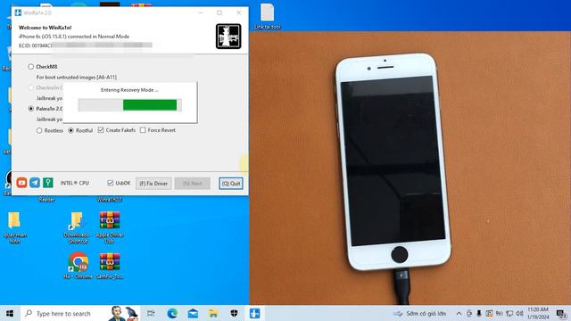 How to Jailbreak iPhone 6s/6s Plus iOS 15.8.1 without USB on Windows смотреть онлайн