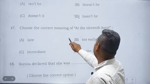 12th English Answer Key 2024 | English Class 12 Objective Answer Solution 2024 | Online Toppers Add