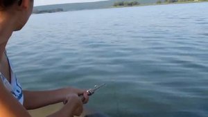 Рыбалка. Ловля окуня на самодур. Харьков, Печенежское водохранилище