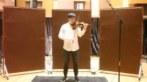 Violin progress three years - Blind violinist plays Bach Violin Sonata in G Minor, Adagio.