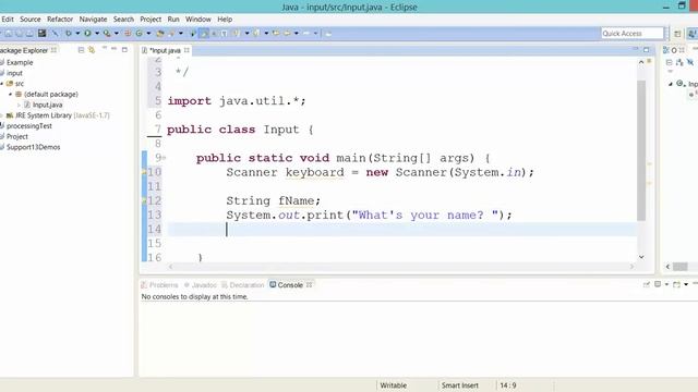 Using a Scanner to Read in a String смотреть онлайн