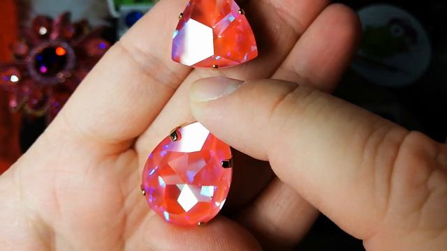 Обзор материалов для творчества. Кристаллы Сваровски в оправах. смотреть онлайн