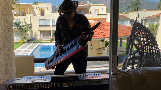 Keytarist plays Bee Gees with Roland AX Edge смотреть онлайн