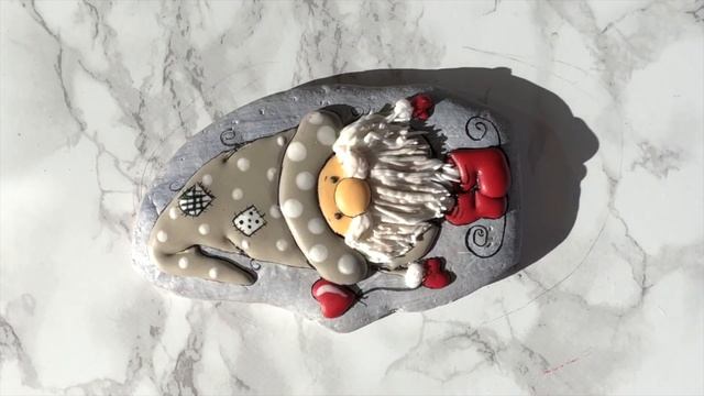 Новогодние пряники - Гномы. Отрисовка смотреть онлайн