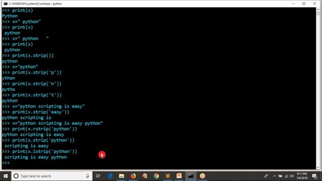 19.Complete Python Basics for Automation - strip/split operations on Strings