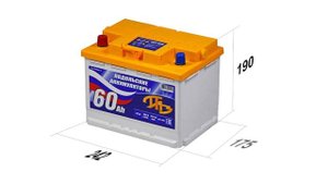 Подольский аккумулятор 60 Ач. Прямой полярности. Самый краткий обзор.
