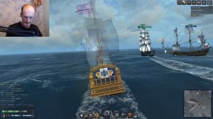 Онлайн-игра про пиратов и парусные корабли "World of Sea Battle" | Постстрим c платформы Trovo